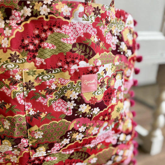 Isumi Japanese Tote With Strawberry Trim