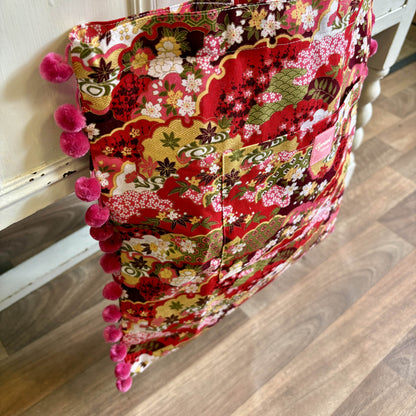 Isumi Japanese Tote With Strawberry Trim