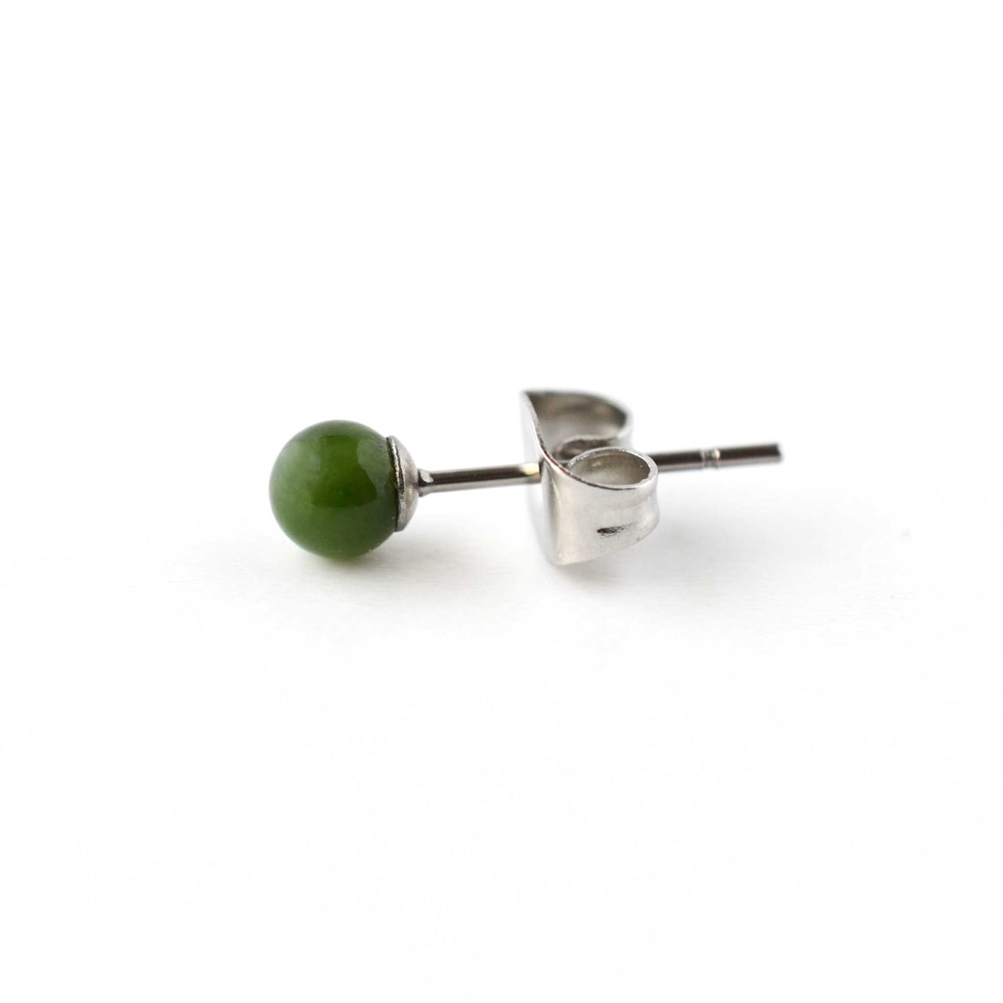 4mm Single Gemstone Stud Earring