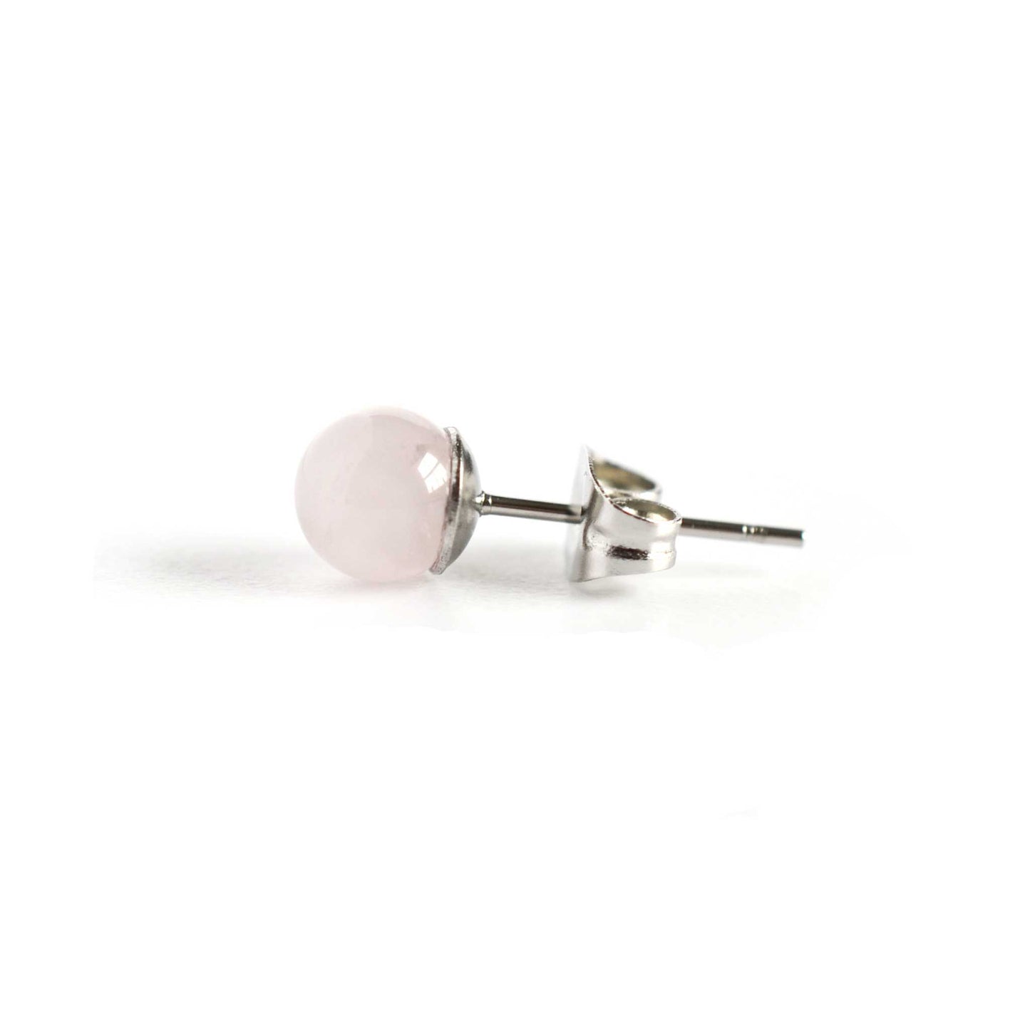 6mm Single Gemstone Stud Earring