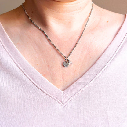April Birthflower With Birthstone Necklace
