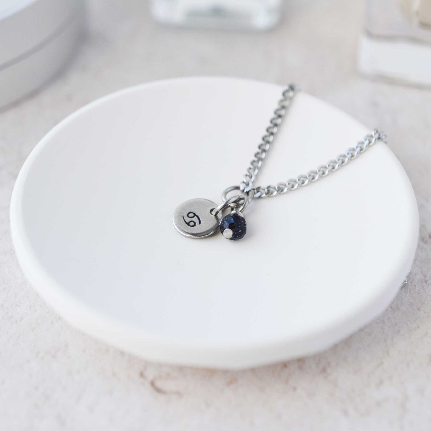 Cancer Zodiac Sign Necklace