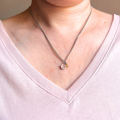 November Birthflower With Birthstone Necklace