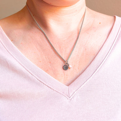 October Birthflower With Birthstone Necklace