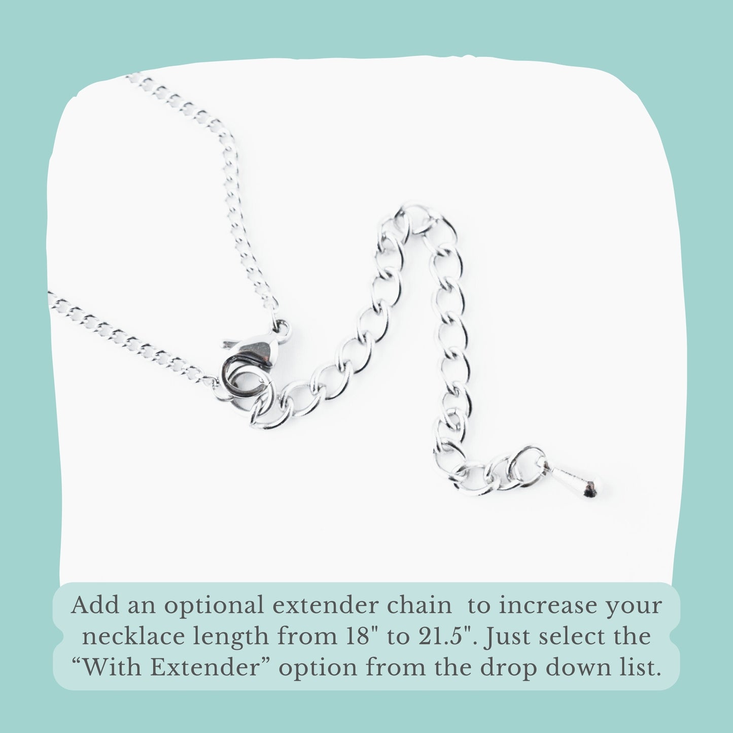 Add an extender chain to your necklace graphic