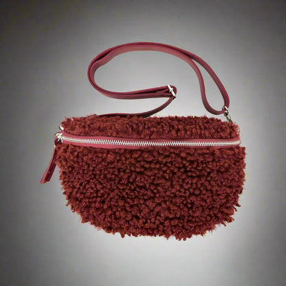 Large Ruby Fleece Sling Bag