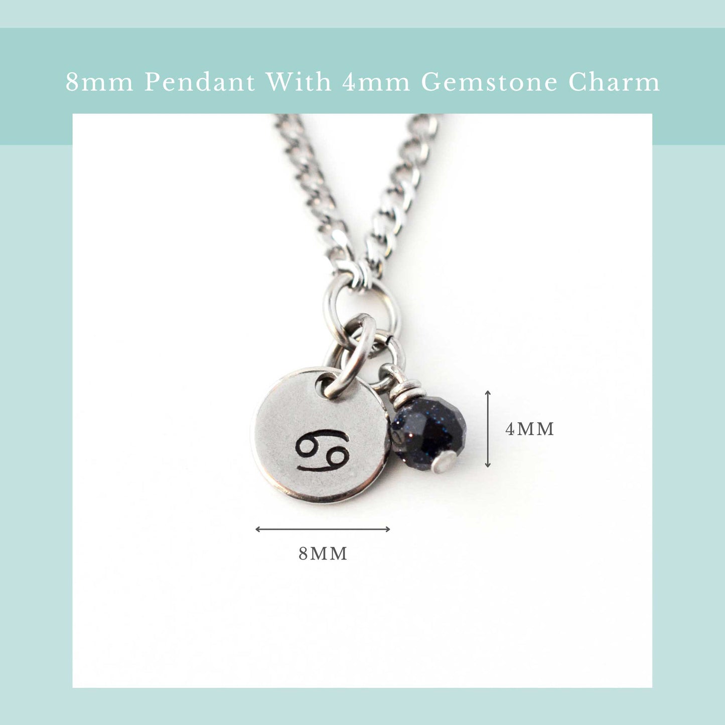 Cancer Zodiac Sign Necklace