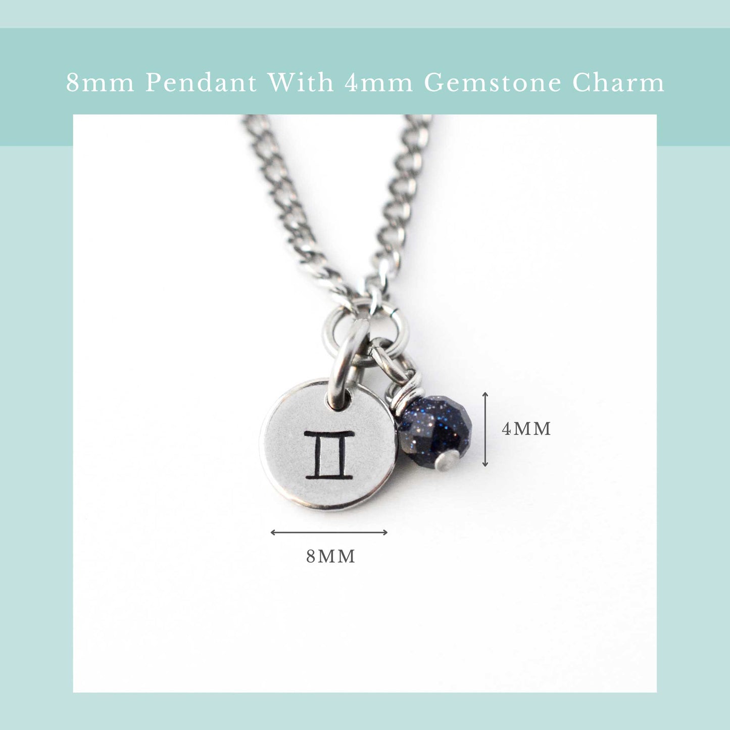 Gemini Zodiac Sign Necklace