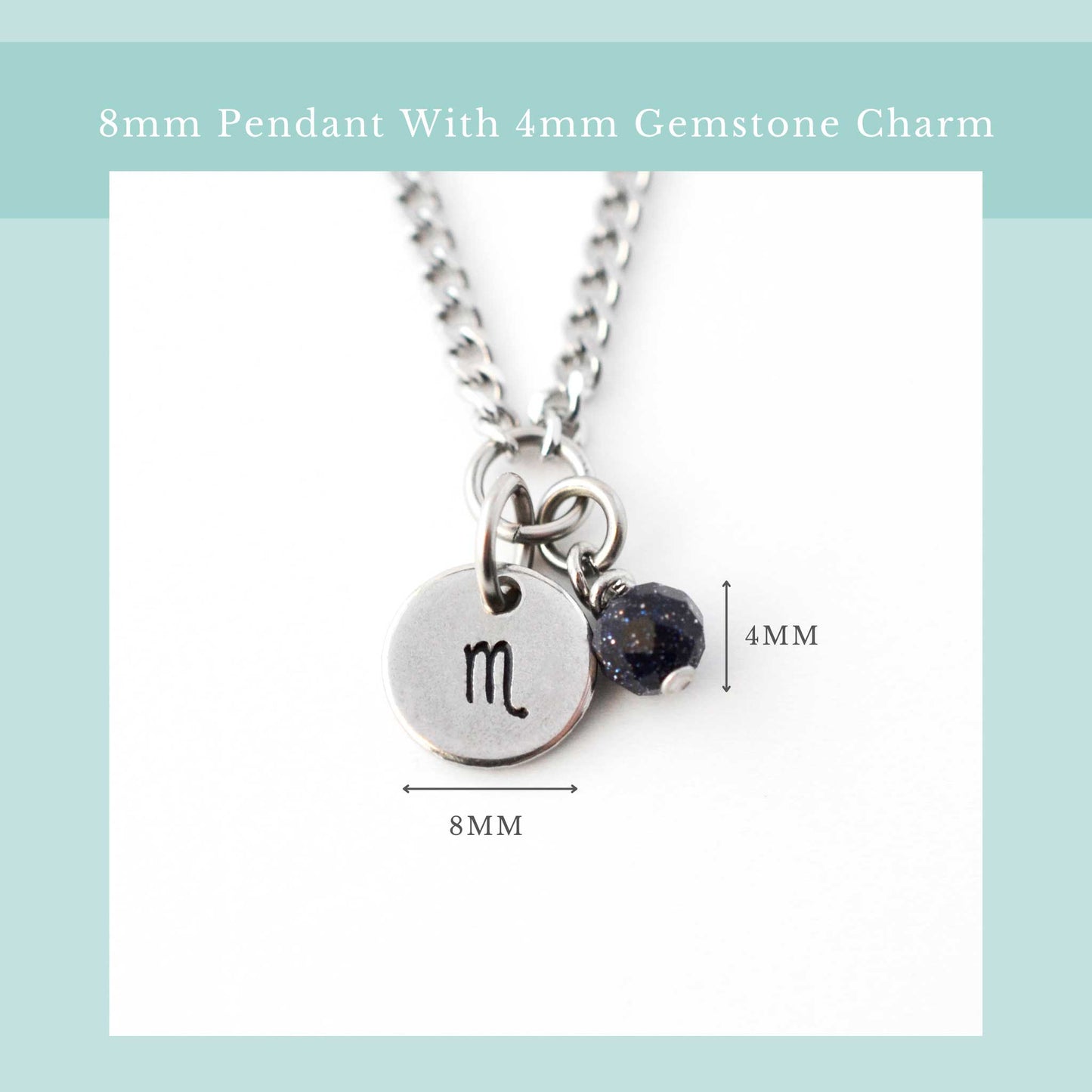 Scorpio Zodiac Sign Necklace