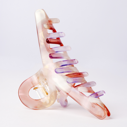 Decorative hair clip on a light gray background