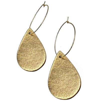 Double sided mini teardrop earrings